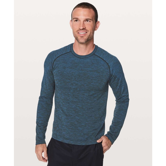 Lululemon Other - Men's Lululemon Metal Vent Tech Long Sleeve, Size L, Dark Royal / Black